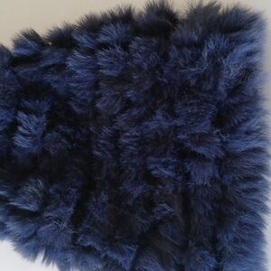 Saks fifth Avenue Faux Fur Navy Hat
